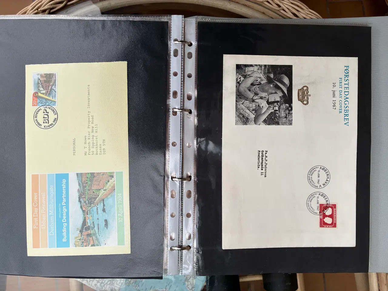 Billede 9 - Frimærker helsager stempler postnoteringer