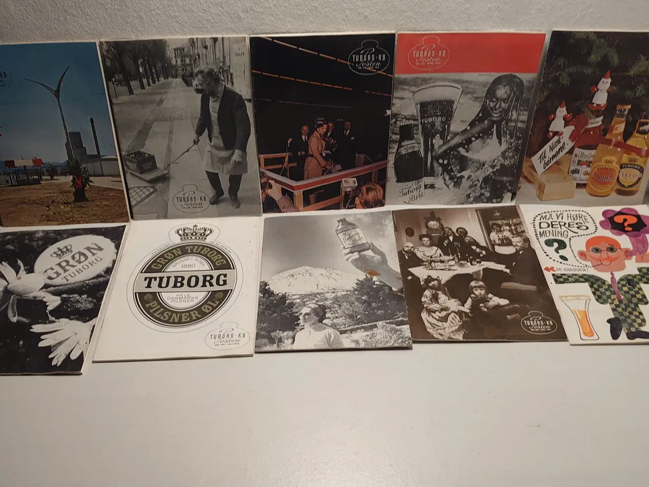Billede 1 - 10 stk Tuborg posten. Sjælden. 1967-74. Kun samlet