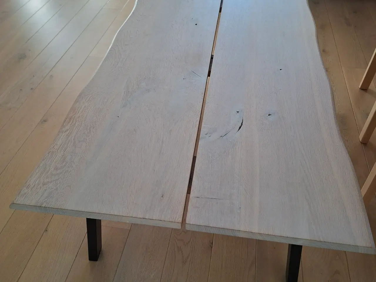 Billede 1 - Planke sofabord i massiv eg