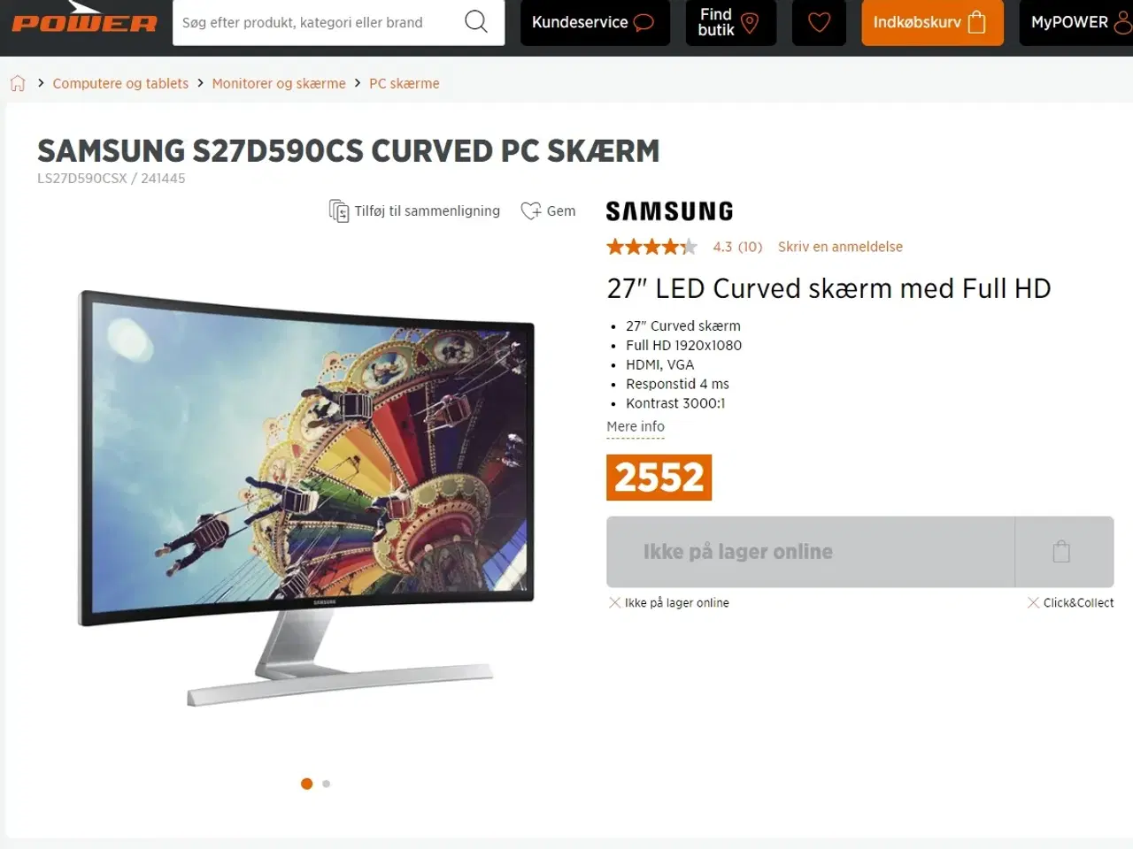 Billede 3 - RTX 3060 Gamer Pc + 27" Curved Skærm