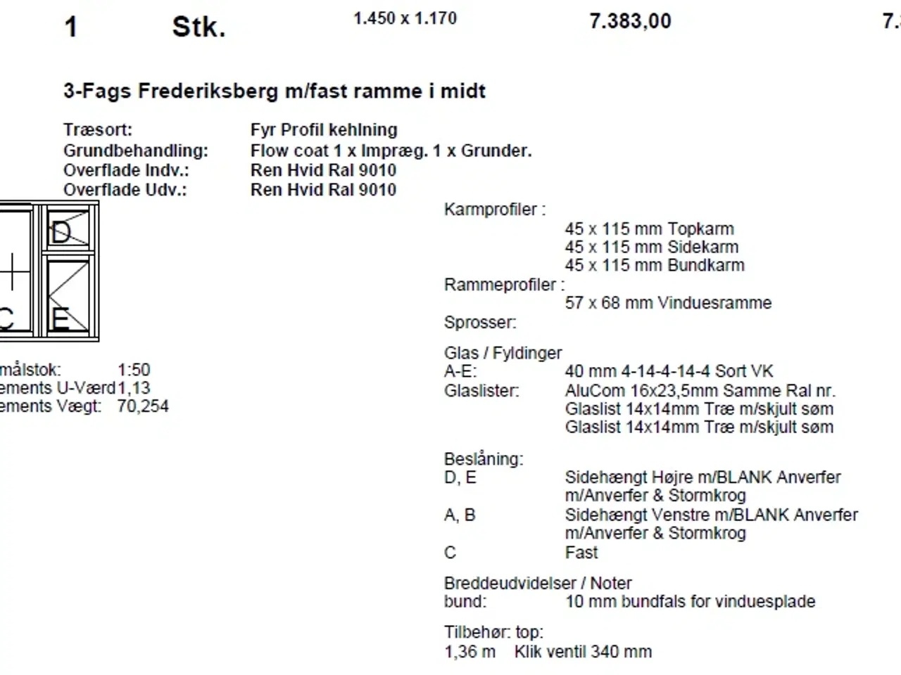 Billede 1 - Frederiksberg vindue