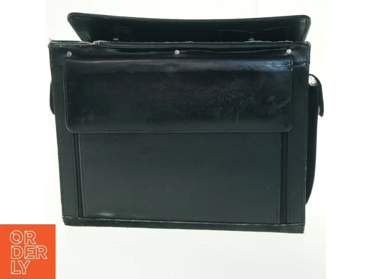 Billede 1 - Sort dokumentmappe med lås (str. 47x34 cm)