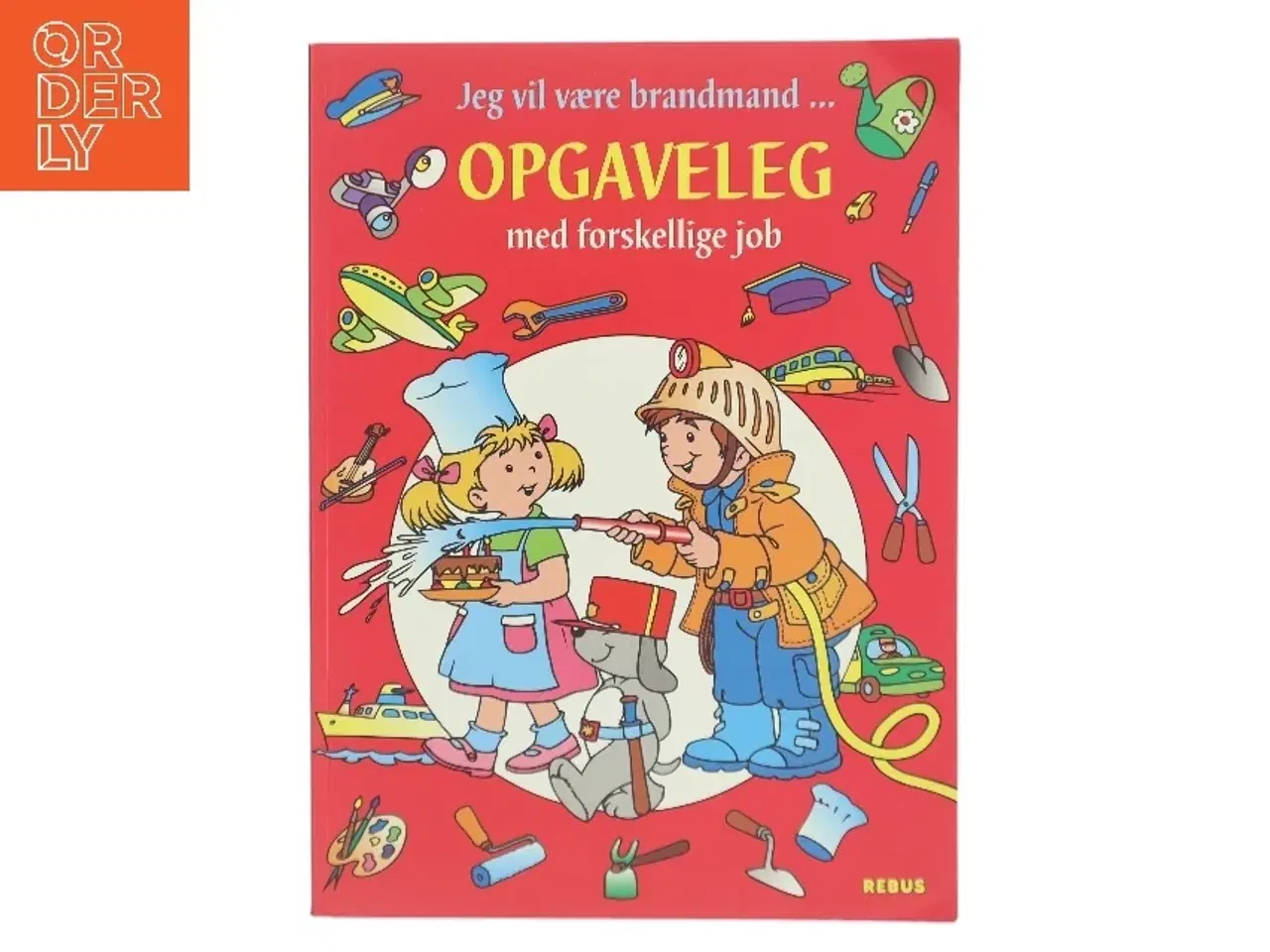 Billede 1 - Jeg vil være brandmand ... : opgaveleg med forskellige job (Bog)