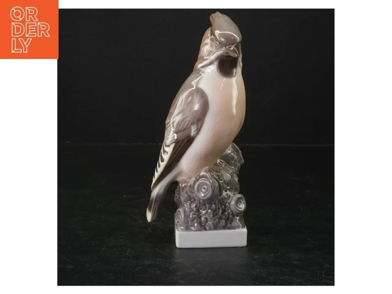 Billede 1 - Porcelænsfugl nr. 6 Silkehale fra Lyngby Porcelæn (str. 19 cm)