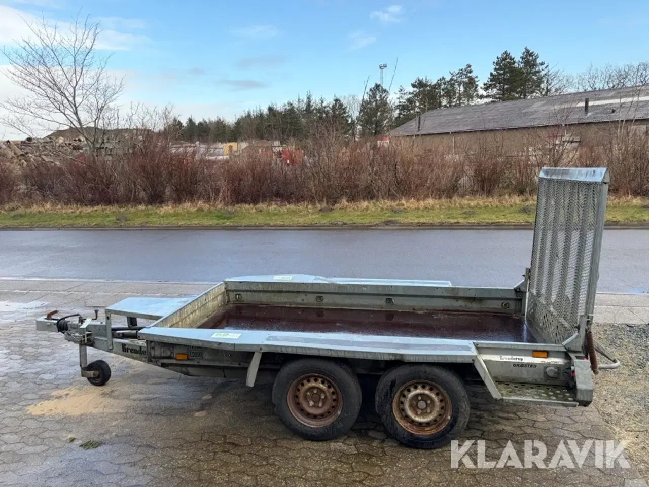 Billede 2 - Maskinetrailer Branderup Mt 3080 - 2 akslet - 2700kg