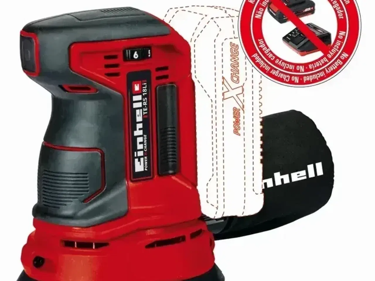 Billede 1 - Akku excentersliber Ø125 mm, Einhell TE-RS 18 Li-Solo