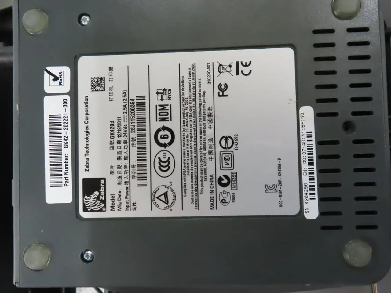 Billede 2 - Labelprinter ZEBRA GK420d