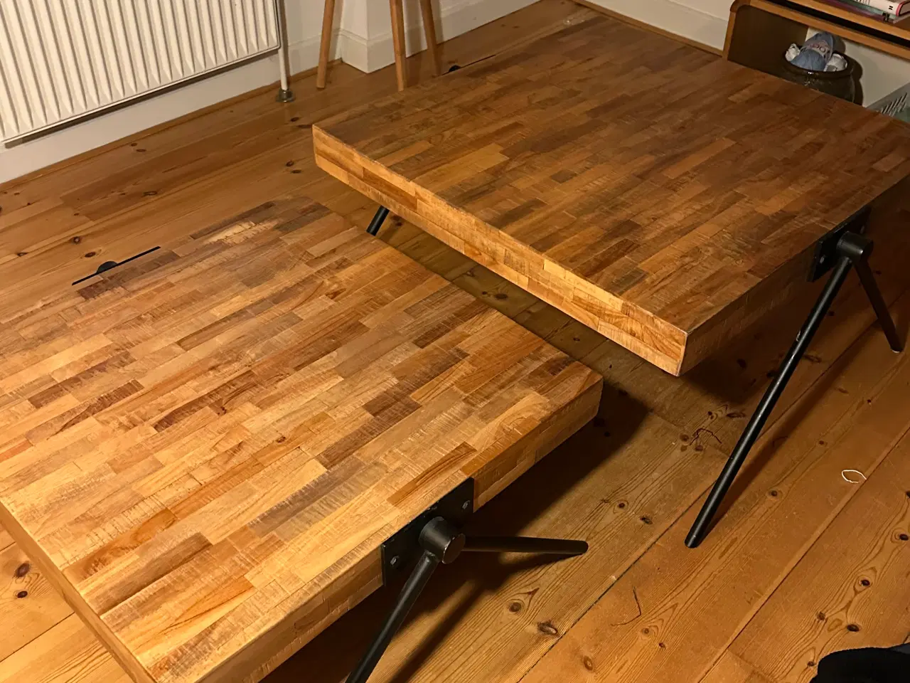 Billede 6 - Smukt sofabordssæt i massiv teak, indskudsbord