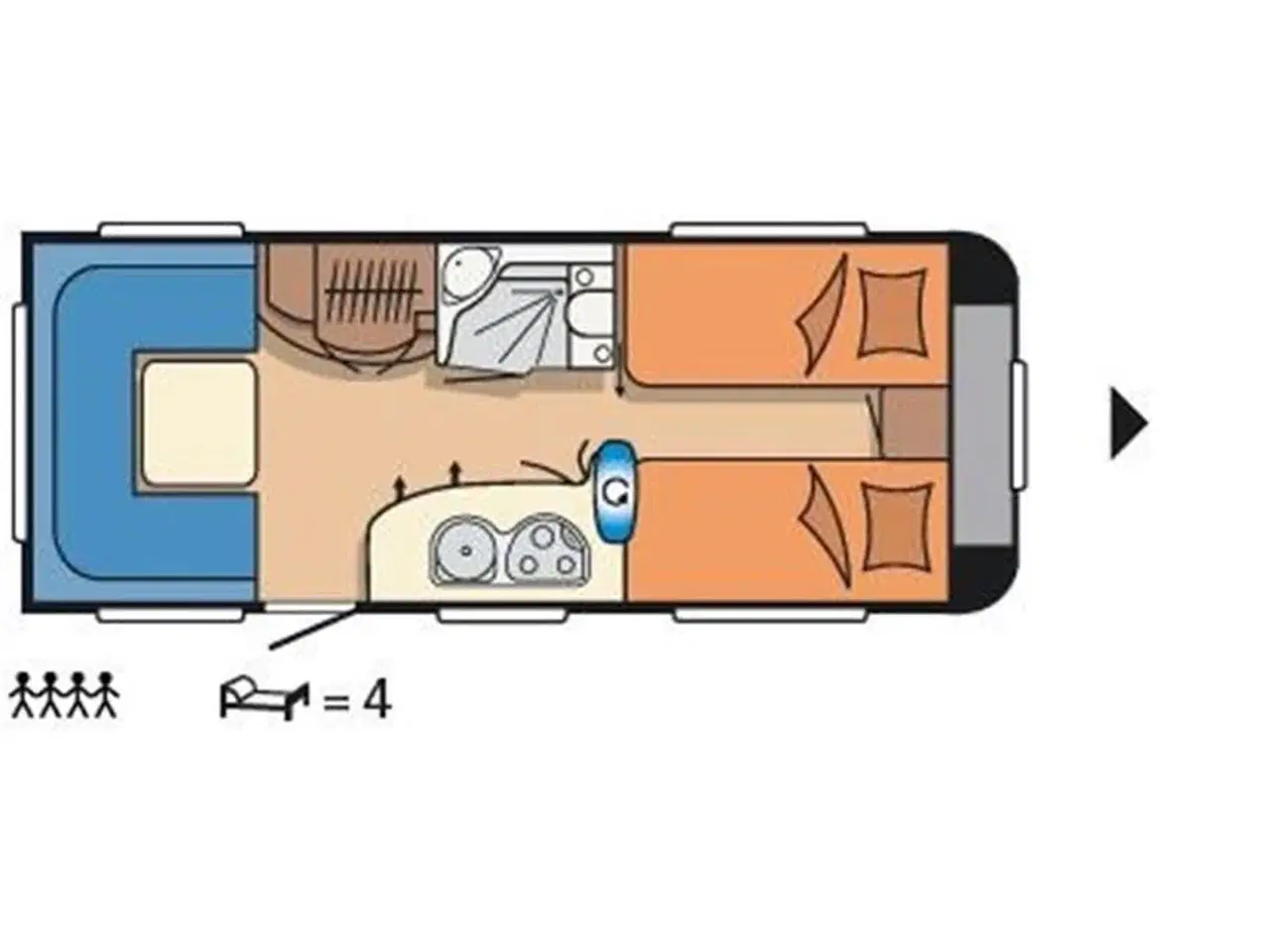 Billede 2 - 2008 - Hobby Excellent 540 UL   ALDE CENTRAL-VARME + GULVVARME + MOVER. m/ENKELTSENGE. TILBUD - hvem kommer først ?