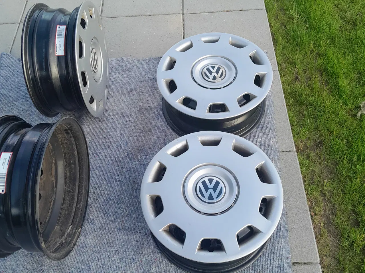 Billede 1 - VW Skoda Seat stålfælge nye 15" inkl. VW kapsler