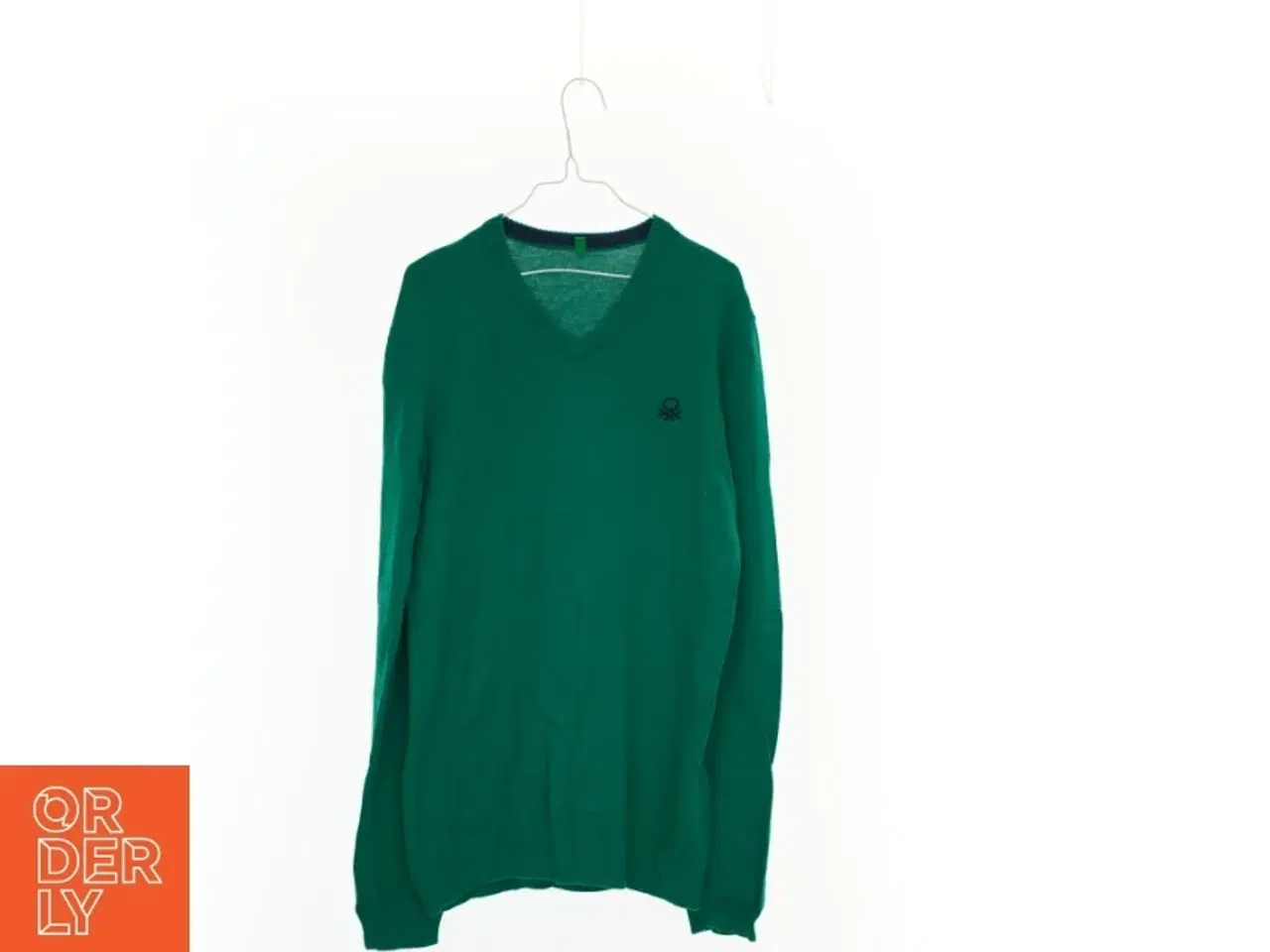 Billede 1 - Strik Cardigan Bluse V-hals 100% Bomuld fra United Colors Of Benetton (str. 170 cm)