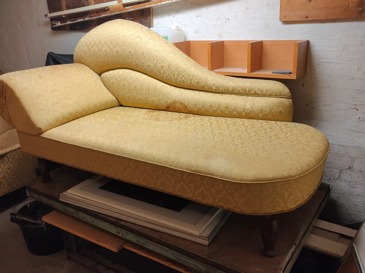 Billede 1 - Smuk chaiselong i guld