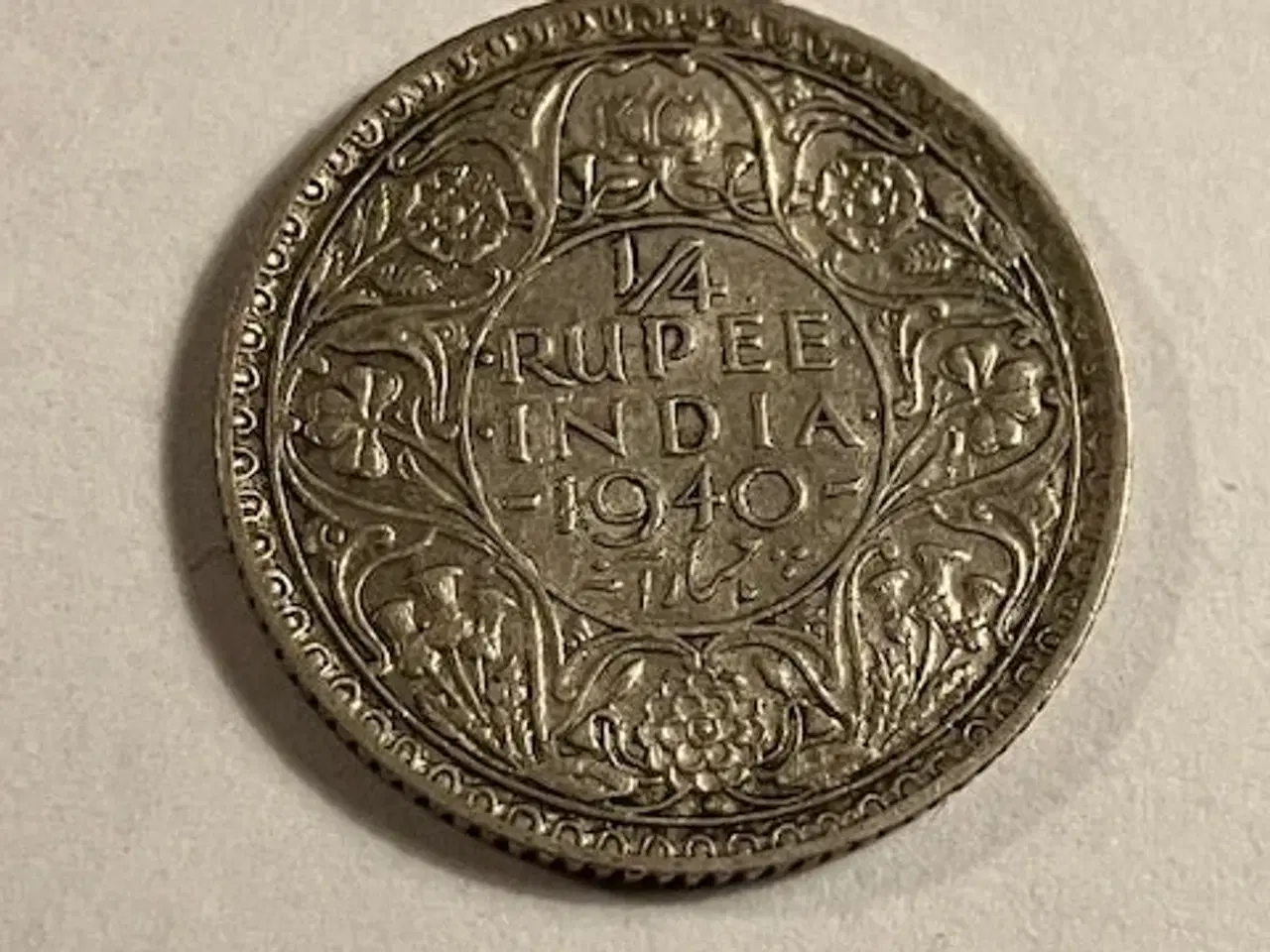 Billede 1 - 1/4 Rupee India 1940