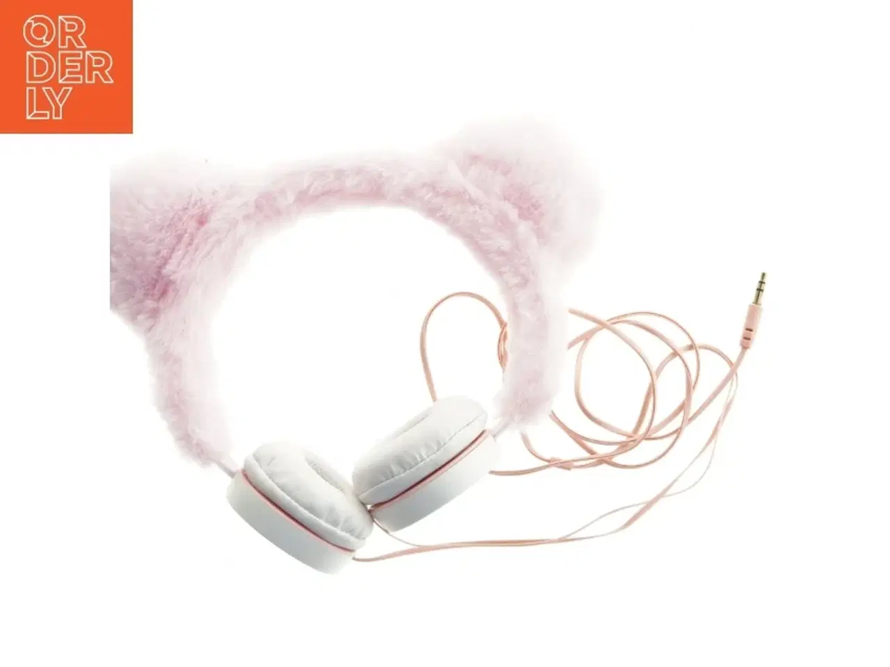Billede 4 - Plys hovedtelefoner med katteører (str. Ø 17 cm)