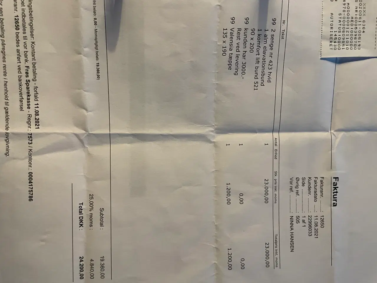 Billede 9 - Elevationssenge med sygeplejeløft