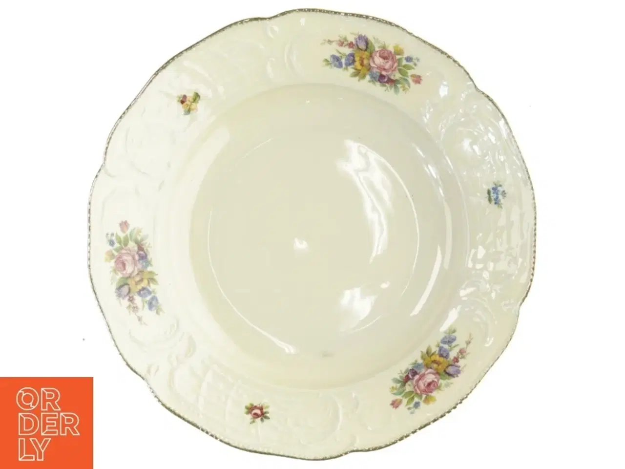 Billede 3 - Porcelænstallerkener med blomsterdekoration fra Rosenthal (str. 22 x 3 cm)