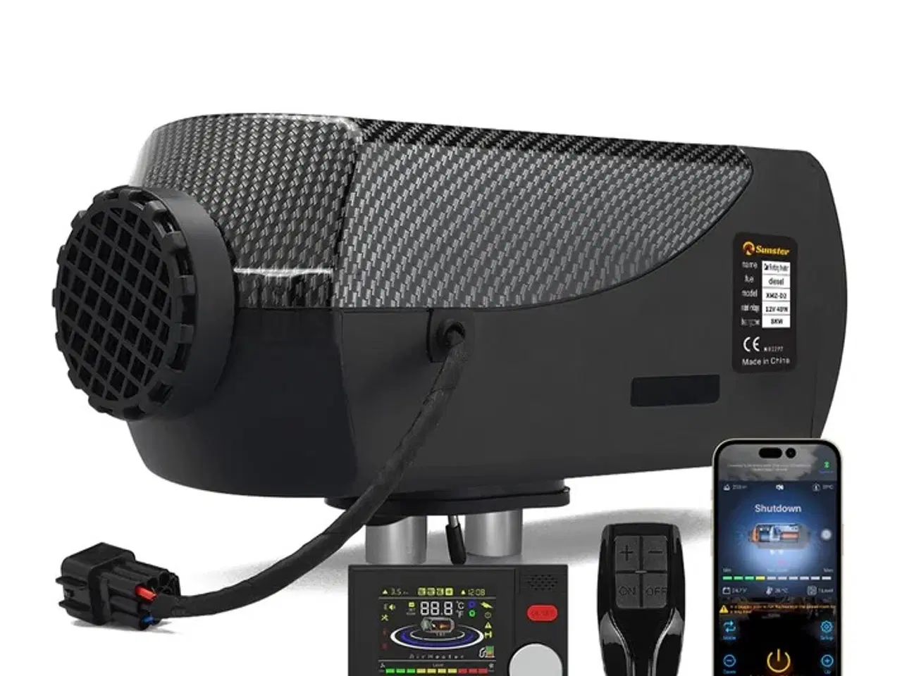 Billede 1 - Sunster Dieselfyr 5kW 12/24V med Bluetooth