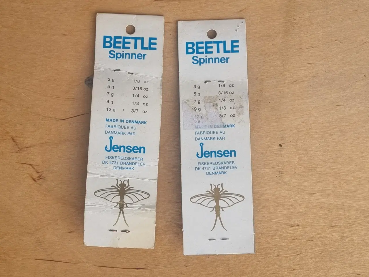 Billede 2 - Jensen Beetle spinner på pap.