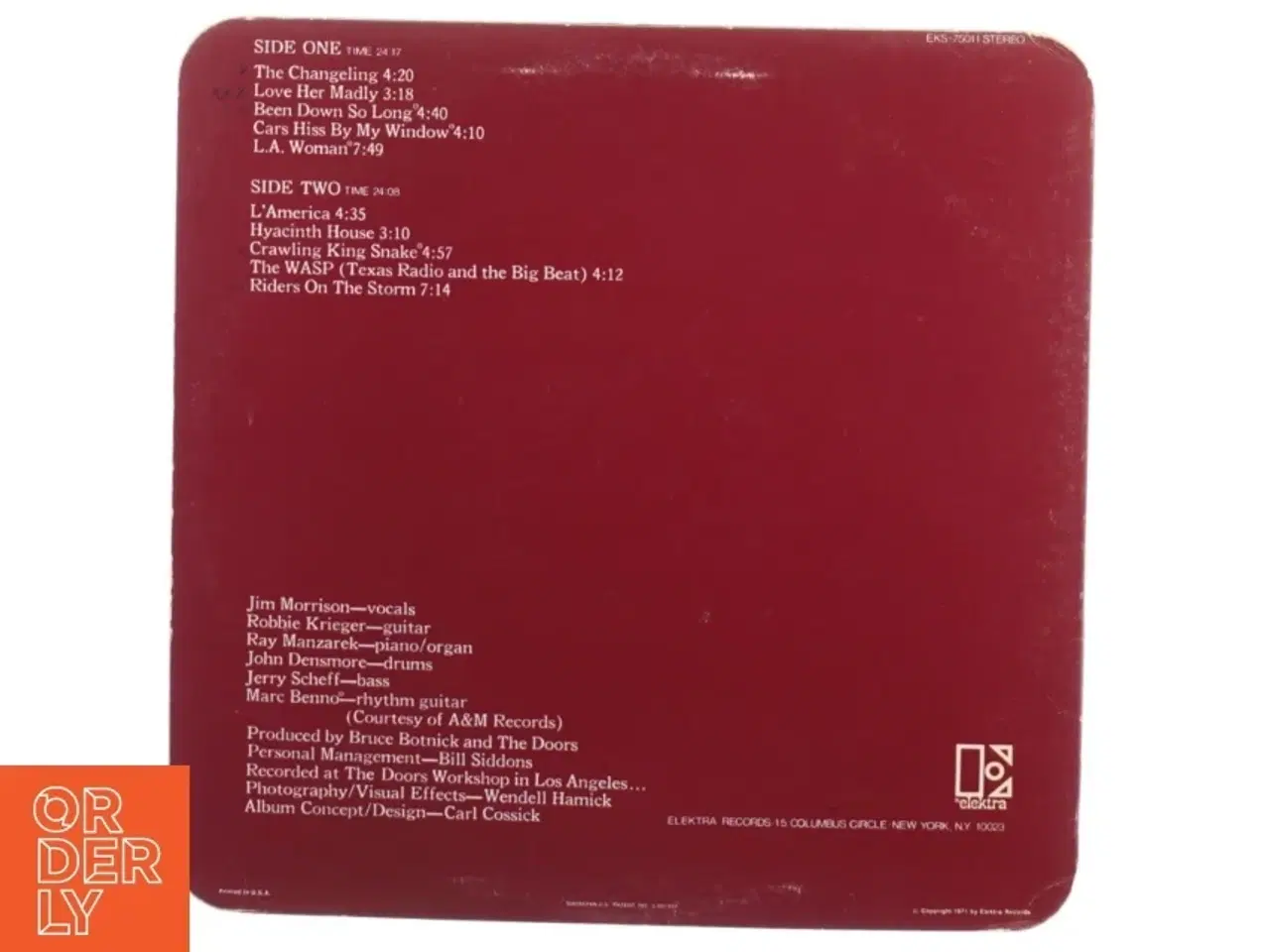 Billede 3 - The Doors - L.A. Woman (LP) fra Elektra (str. 30 cm)