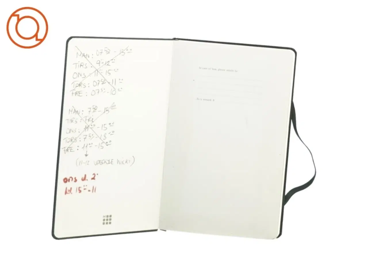 Billede 7 - Kalender bog fra Moleskine (str. 21 x 13 cm)