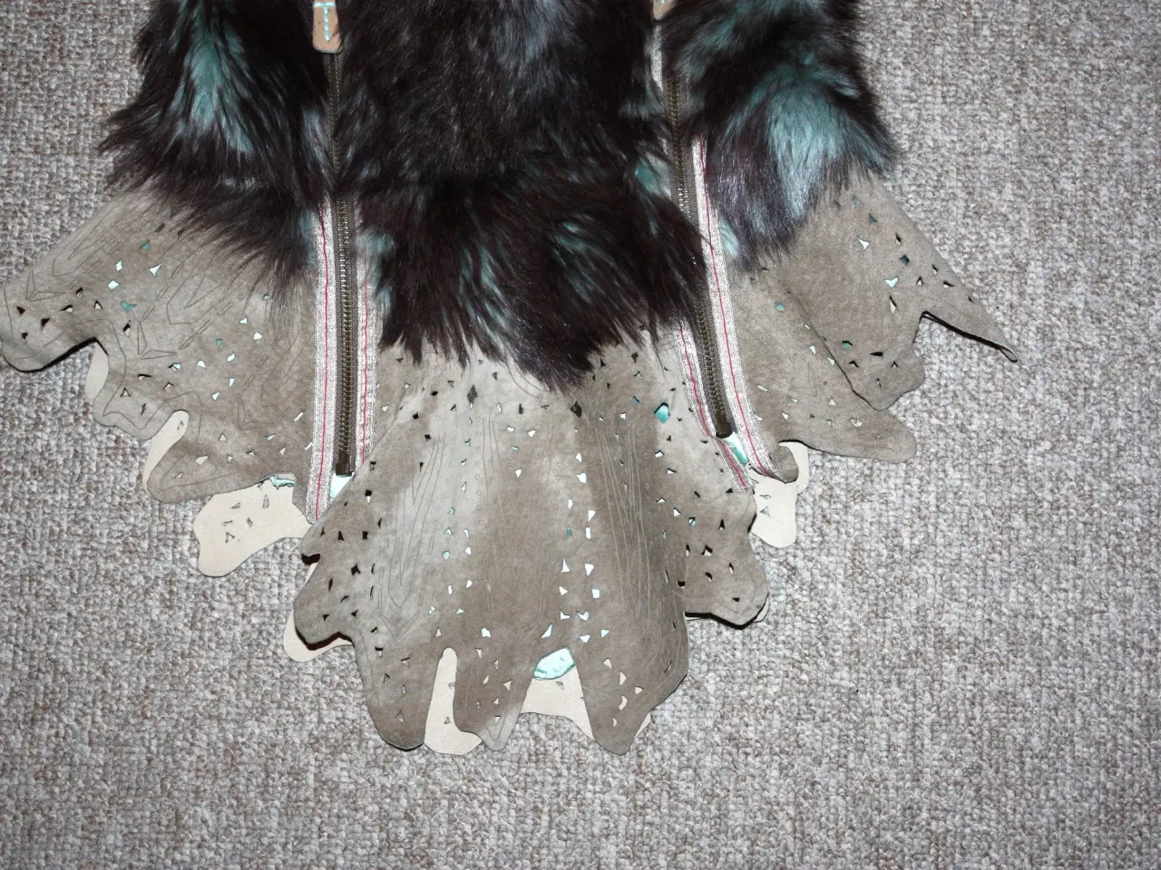 Billede 3 - Pels med læder Munthe plus Simonsen str. S/0