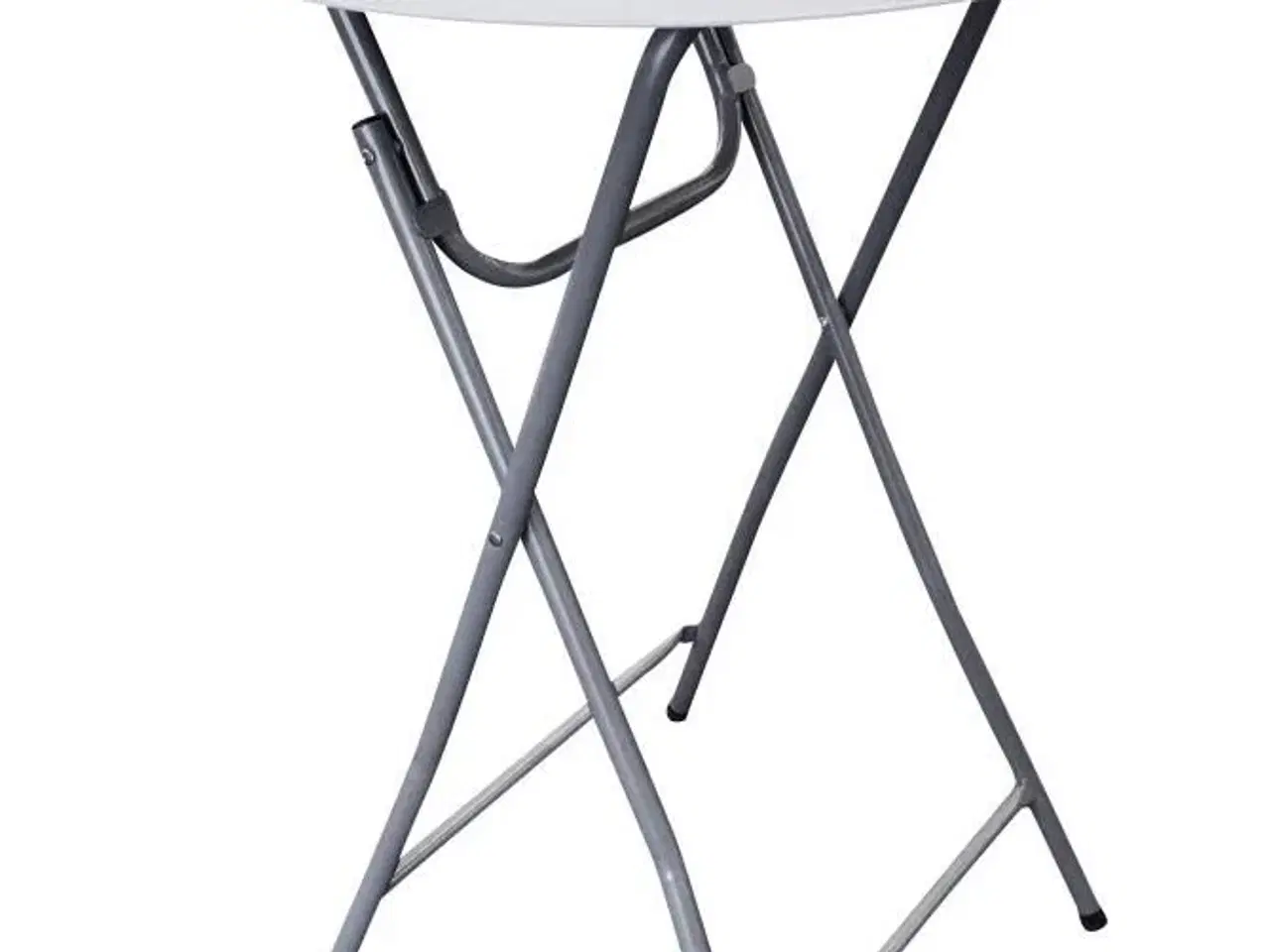 Billede 1 - 3 stk. HOME It® foldbart rundt barbord, hvidt/gråt