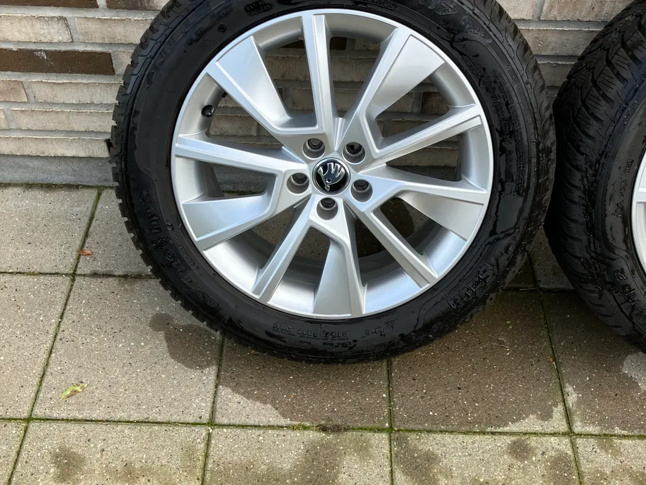 Billede 2 - Orginale Skoda Alufælge 5 x 112 med Sava vinterdæk