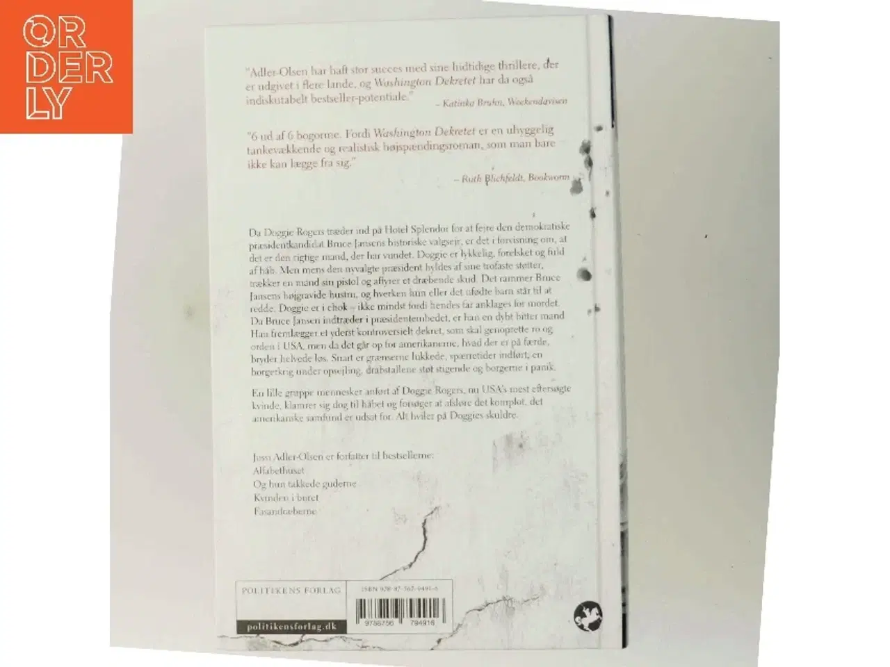 Billede 3 - Washington dekretet af Jussi Adler-Olsen (Bog)