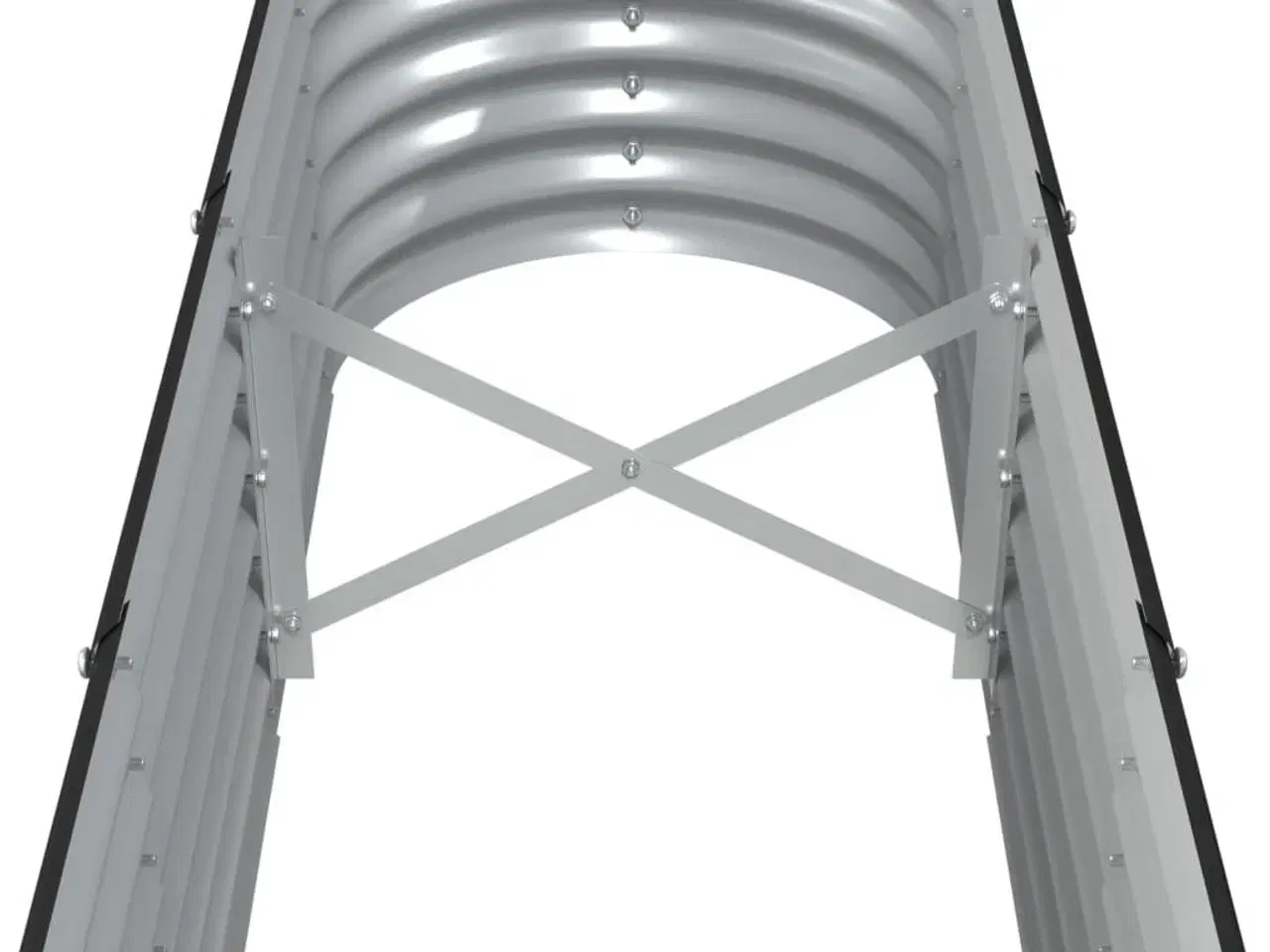 Billede 5 - Plantekasse 332x40x36 cm galvaniseret stål antracitgrå