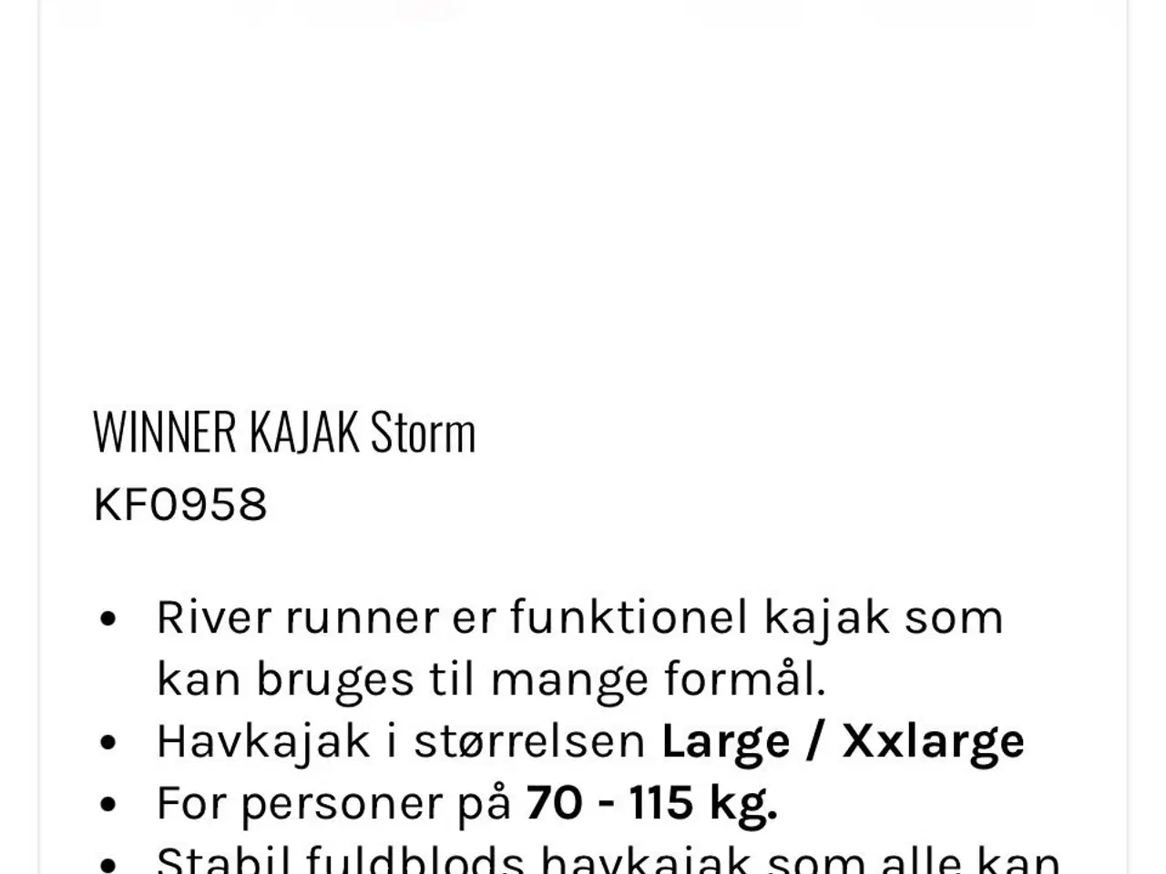 Billede 5 - Begynder/trænings kajak