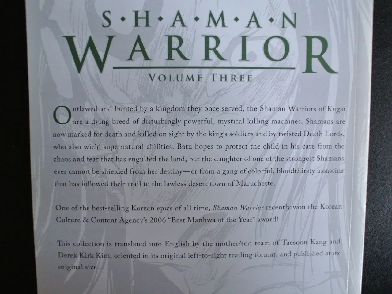 Billede 2 - shaman warrior volume three. på engelsk, by park j