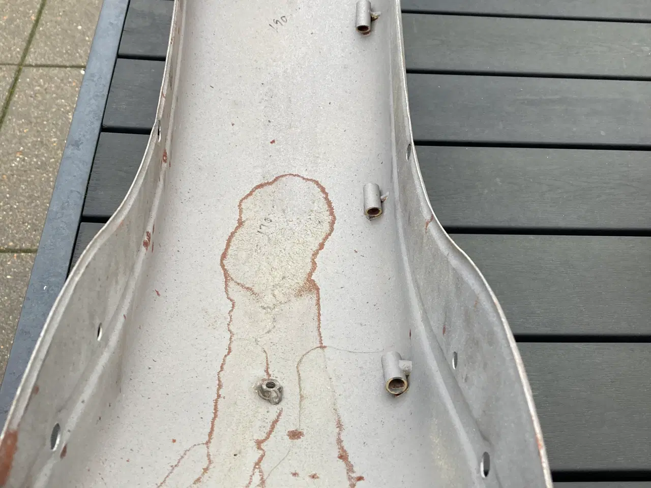 Billede 3 - Harley bagskærm, sandblæst, klar til chop