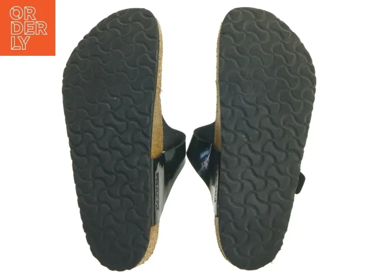 Billede 5 - Birkenstock Sorte sandaler med strop og korksål (str. 41 )