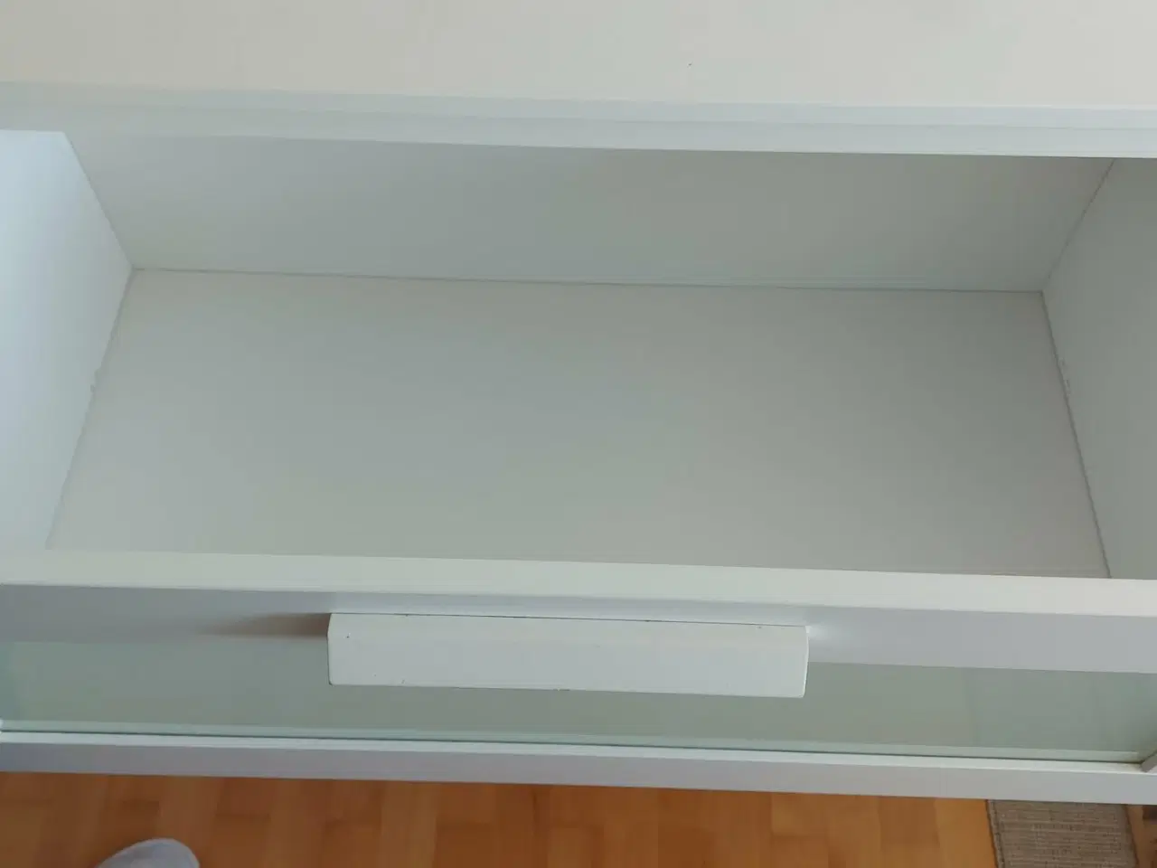 Billede 2 - BRIMNES Kommode 3 skuffer, hvid/frostet glas