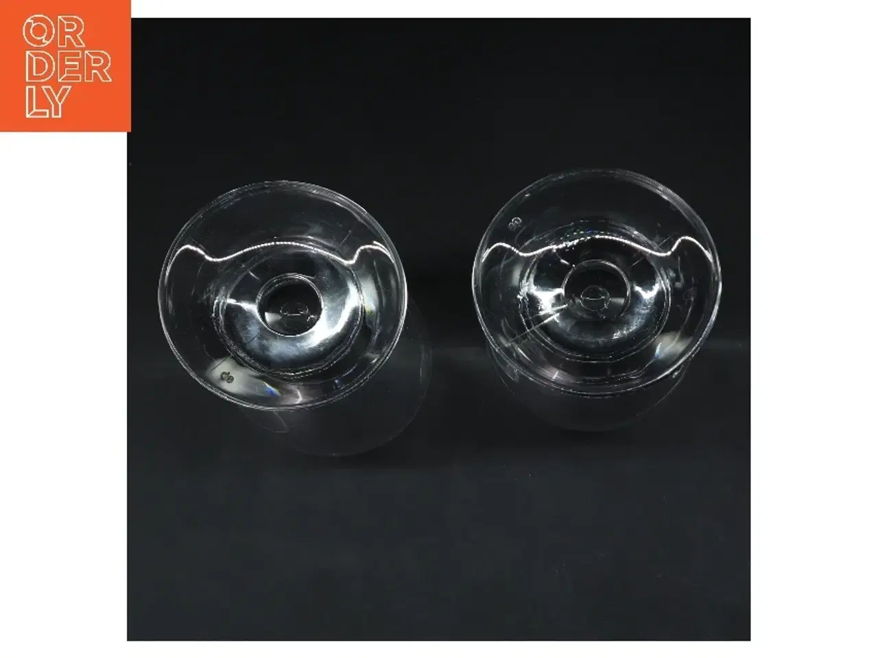 Billede 3 - Ølglas sæt fra Erik Bagger (str. 2 stk Ø 6,5 cm længde 19,5 cm)