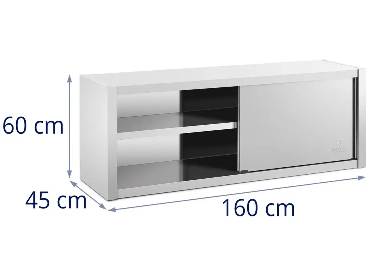 Billede 8 - Vægskab i Rustfrit Stål – 160 x 45 x 60 cm