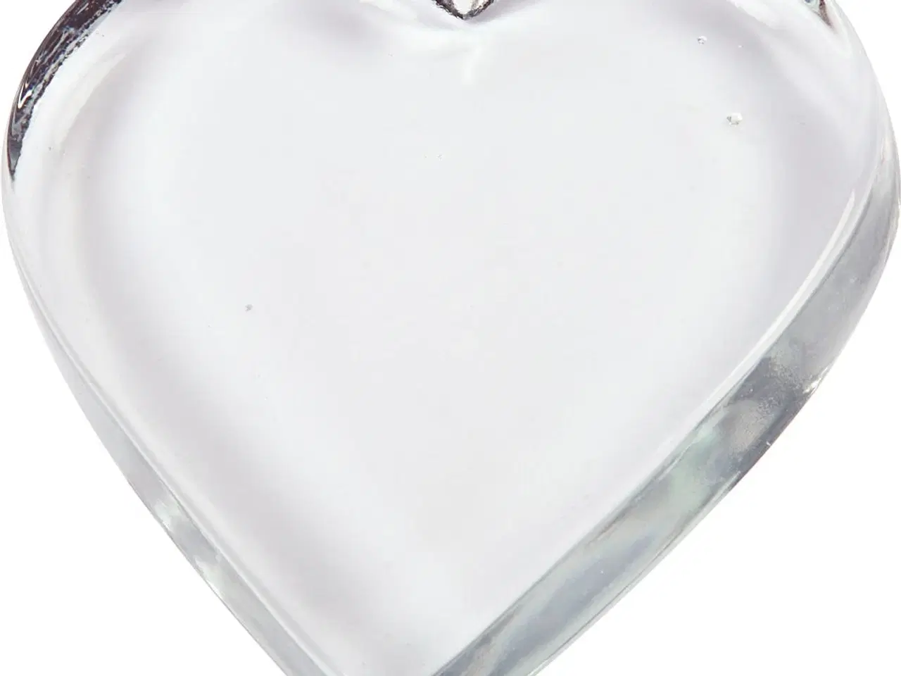 Billede 1 - Massivt Glas Hjerte 9x9 cm - 10 stk. pr. pakke