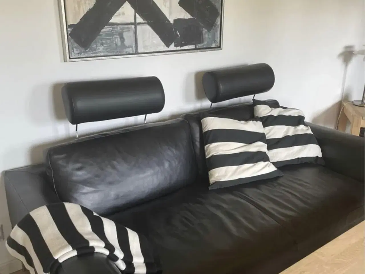 Billede 3 - Hjort Knudsen 2 1/2 Pers sofa med nakkestøtter 