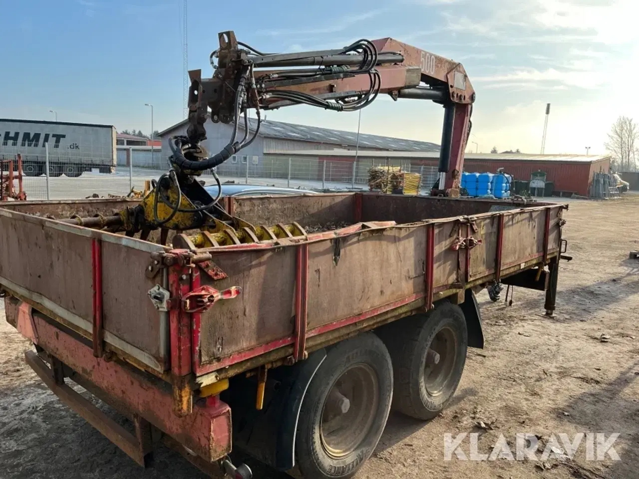 Billede 3 - TipVogn med kran H-T 80TT