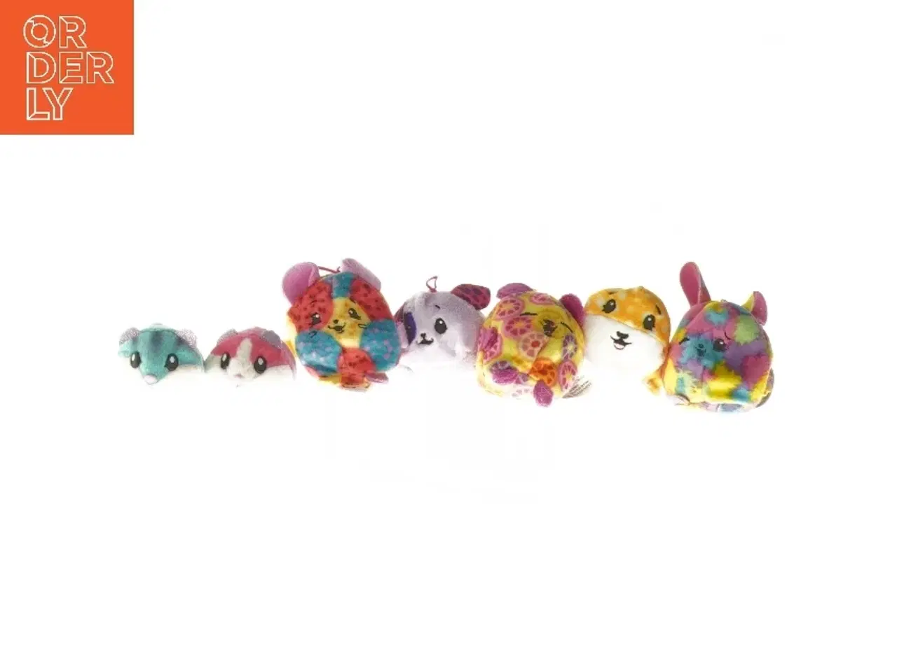 Billede 1 - Sæt med farverige tøjdyr (str. 5 cm)