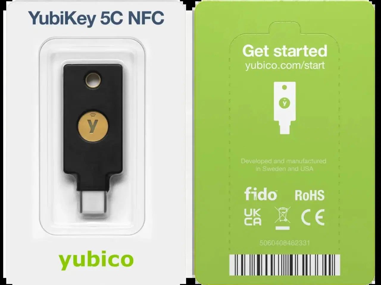Billede 1 - Yubico Yubikey 5C NFC Security Key Sikkerhedsnøgle