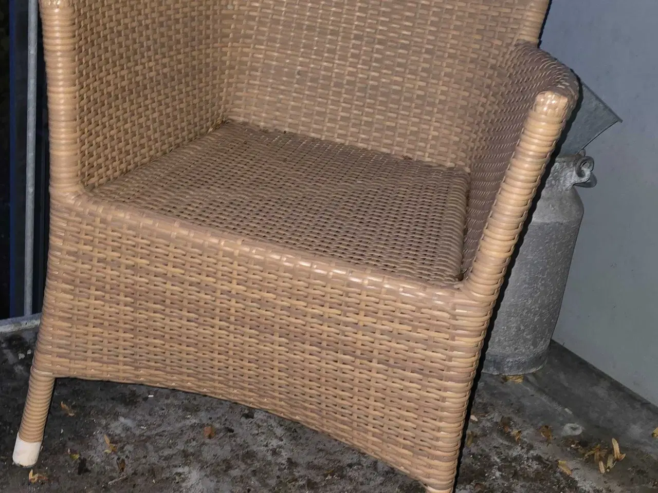 Billede 2 - Havestole i flet naturfarvet