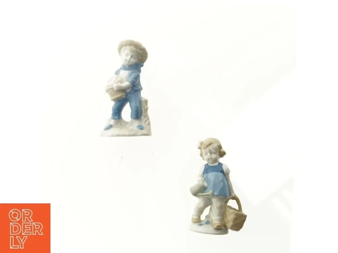 Billede 1 - 2 porcelænsfigurer  (str. 13 cm)