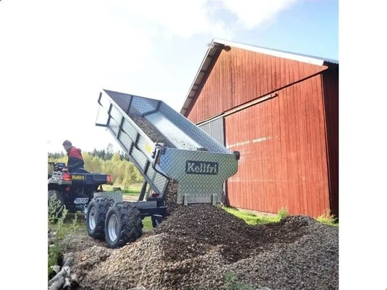 Billede 3 - Kellfri - ATV Tipvogn - 1.420 kg med elhydraulisk tipning
