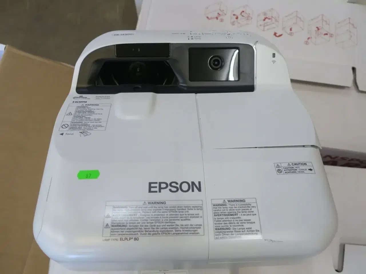 Billede 3 - Smart board med Epson EB 1430WI projektor
