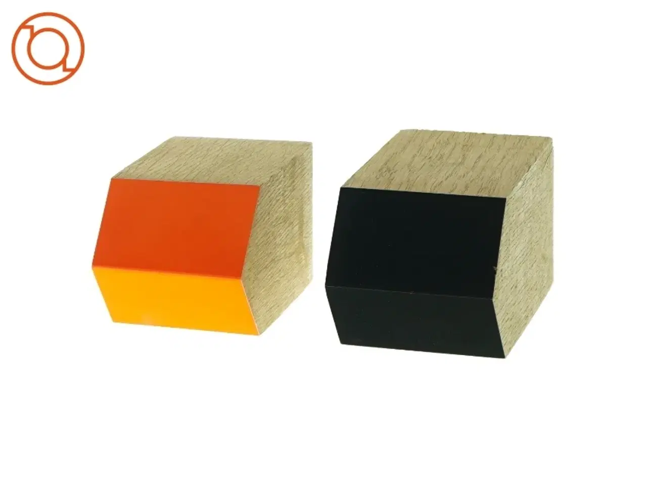 Billede 3 - Applicata træhuse (str. 7x7x16 og 7x7x13cm)