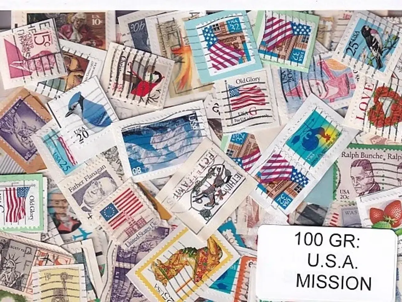 Billede 1 - U.S.A. 100 g. Mission - Tæt Klip + Lidt afvaskede - Hjemkommet 1 - 3 - 22
