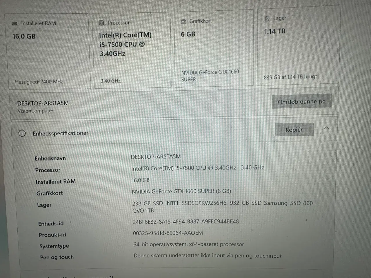 Billede 6 - Stationær Gamer/workstation PC