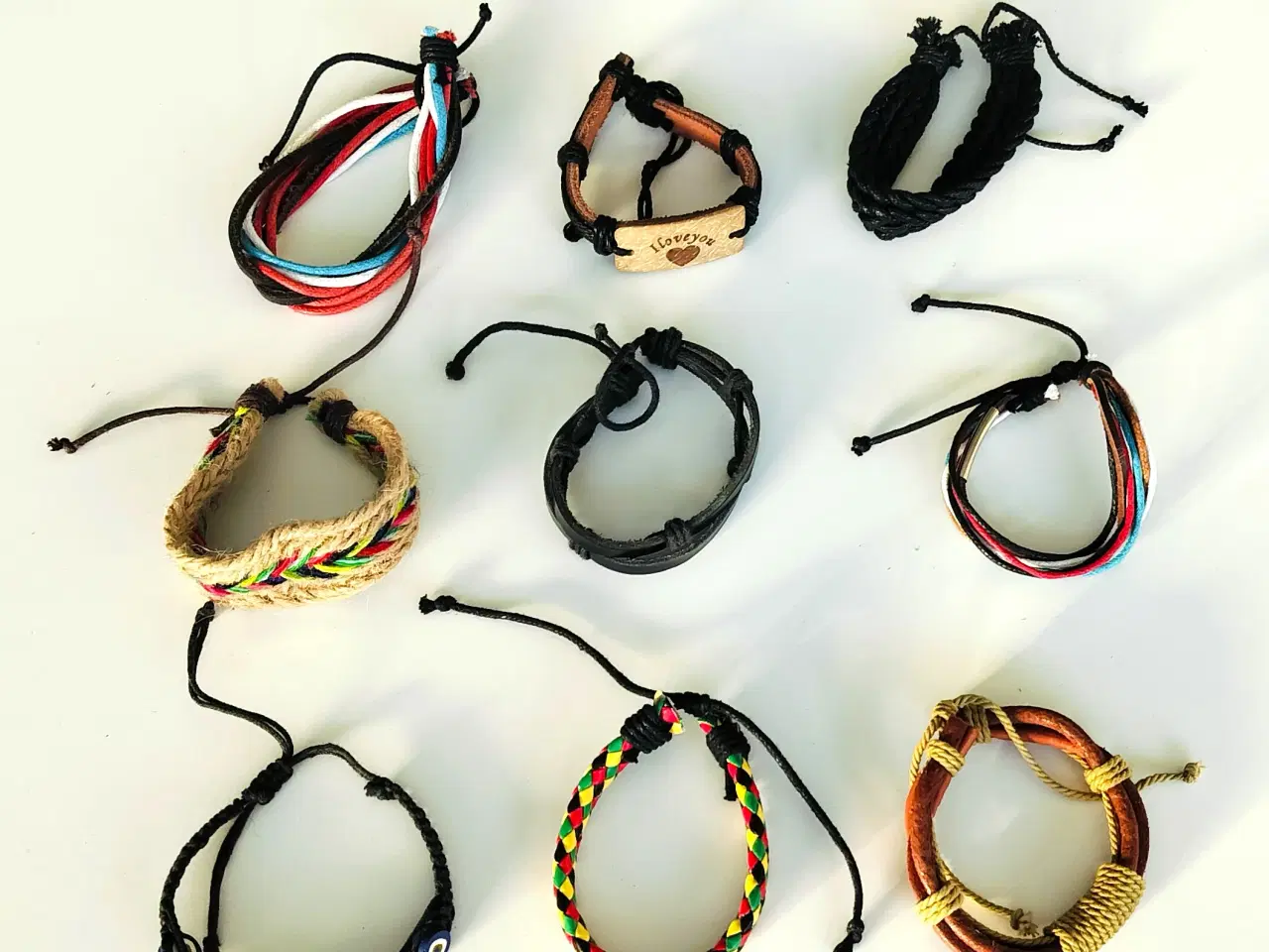 Billede 5 - Pakke med Nye Læderarmbånd til Mænd