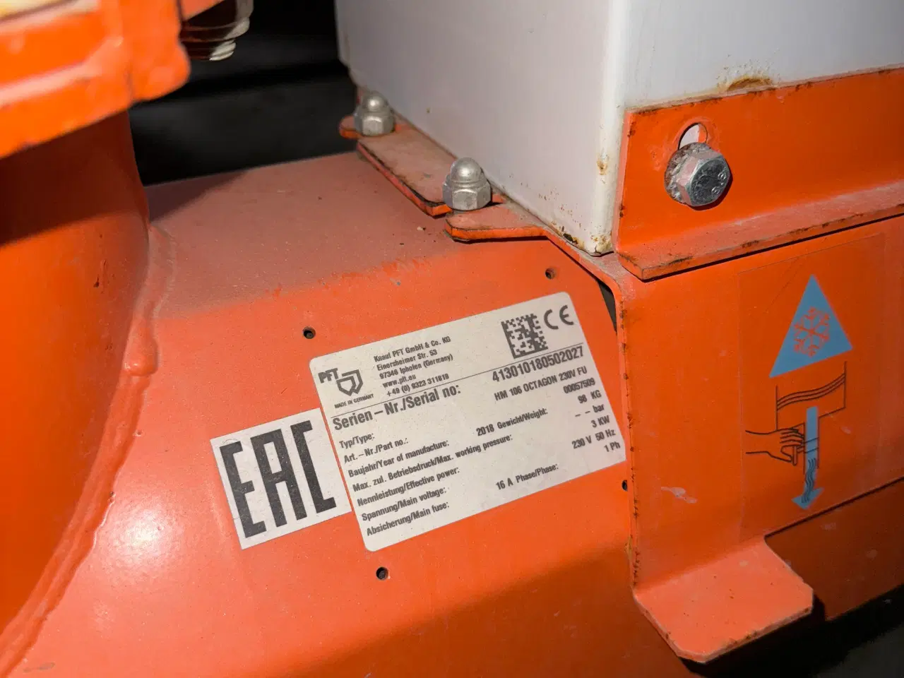 Billede 11 - To PFT HM 106 230V - Tvangsblander med silo